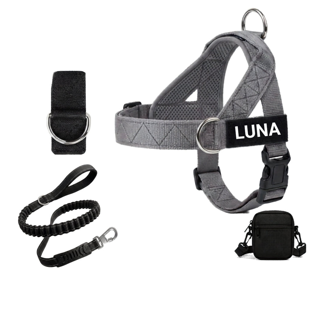 Brindle No-Pull Dog Harness with Front Redirect Ring™