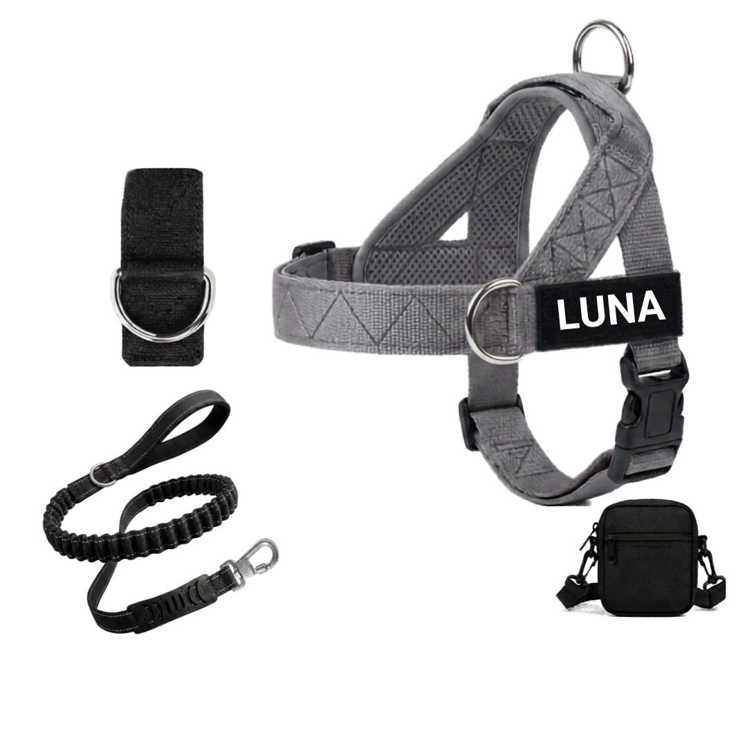 Brindle No-Pull Dog Harness with Front Redirect Ring™